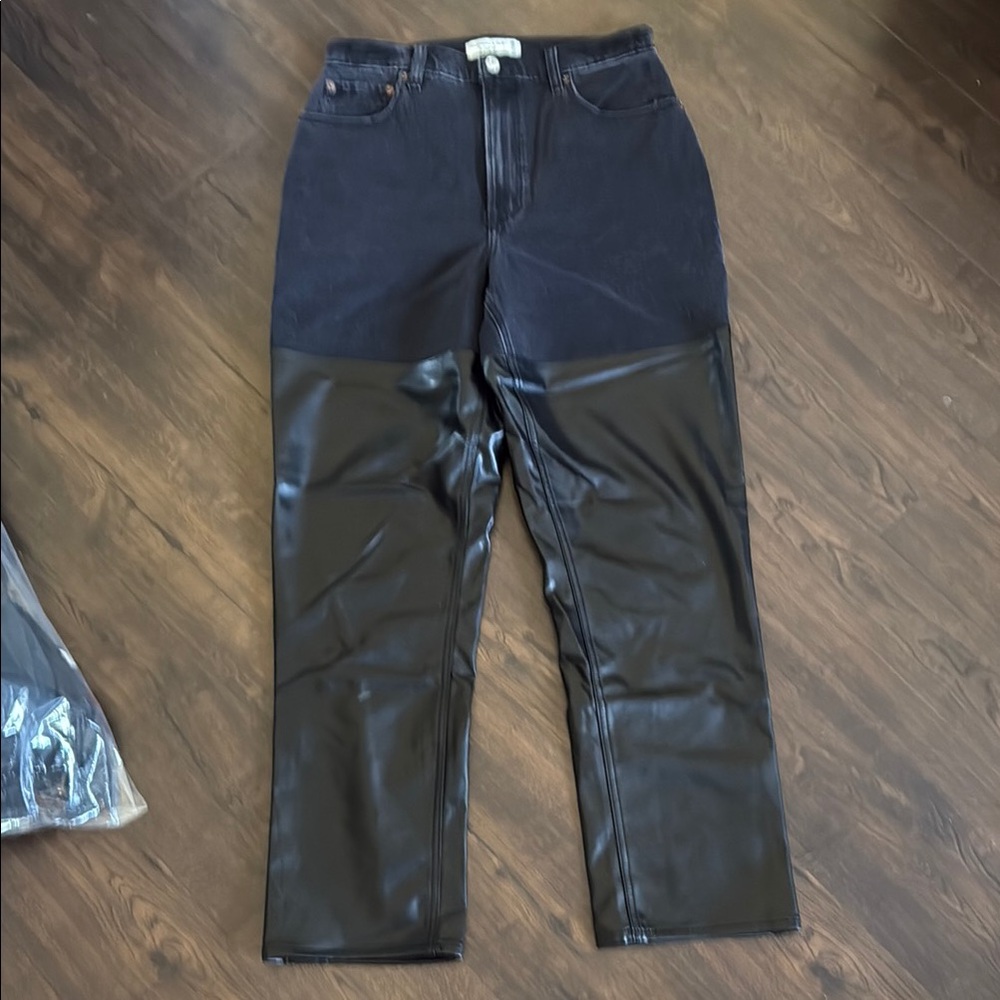 Abercrombie & Fitch Black Straight Leg Jeans